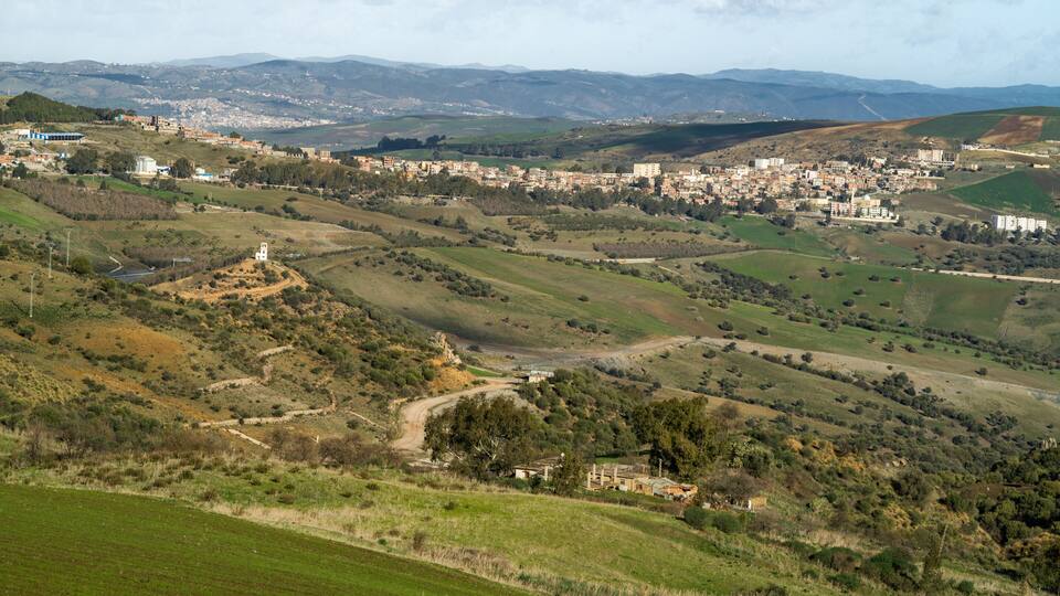 Constantine -The alleys of the old town- the capital of Constantine Province in northeastern Algeria.