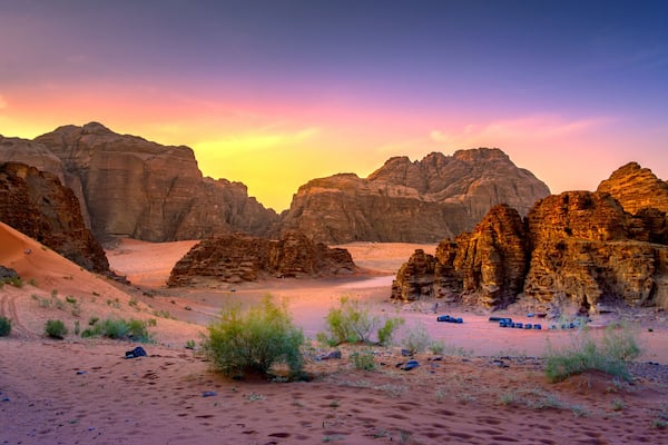 Wadi Rum desert in Jordan