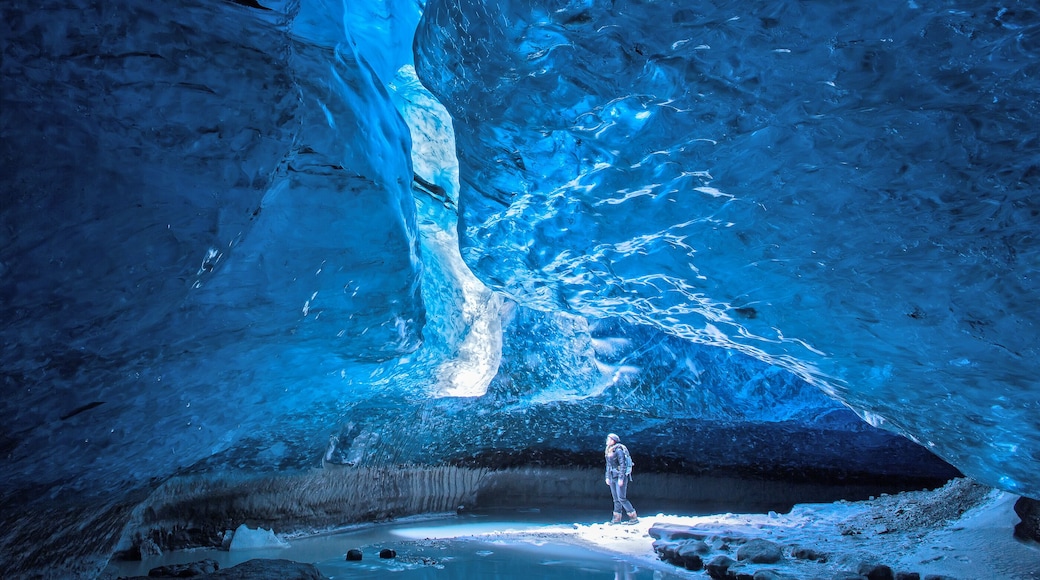 Blue ice cave