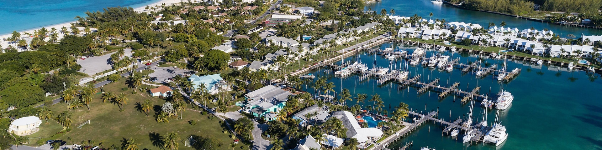 Treasure Cay Marina Aerial View 2