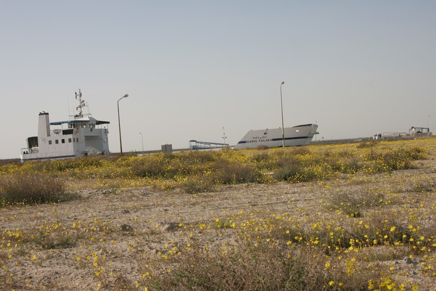 The vehicular barge from Kuwait City to Failaka Island. There are no amenities on board and in 2006 the timings were erratic and there was no schedule in English or English speakers at the terminal, but somehow I still managed to get there and back again... It looks like the Heritage Village has been restored and is up and running again, so there are probably more facilities here now.
http://www.safirhotels.com/hotel.aspx