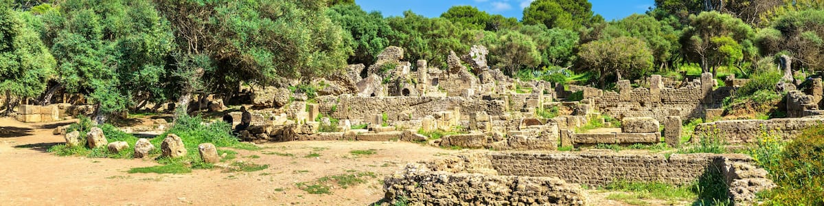 Ruins of Tipasa, a Roman colonia in Algeria, North Africa