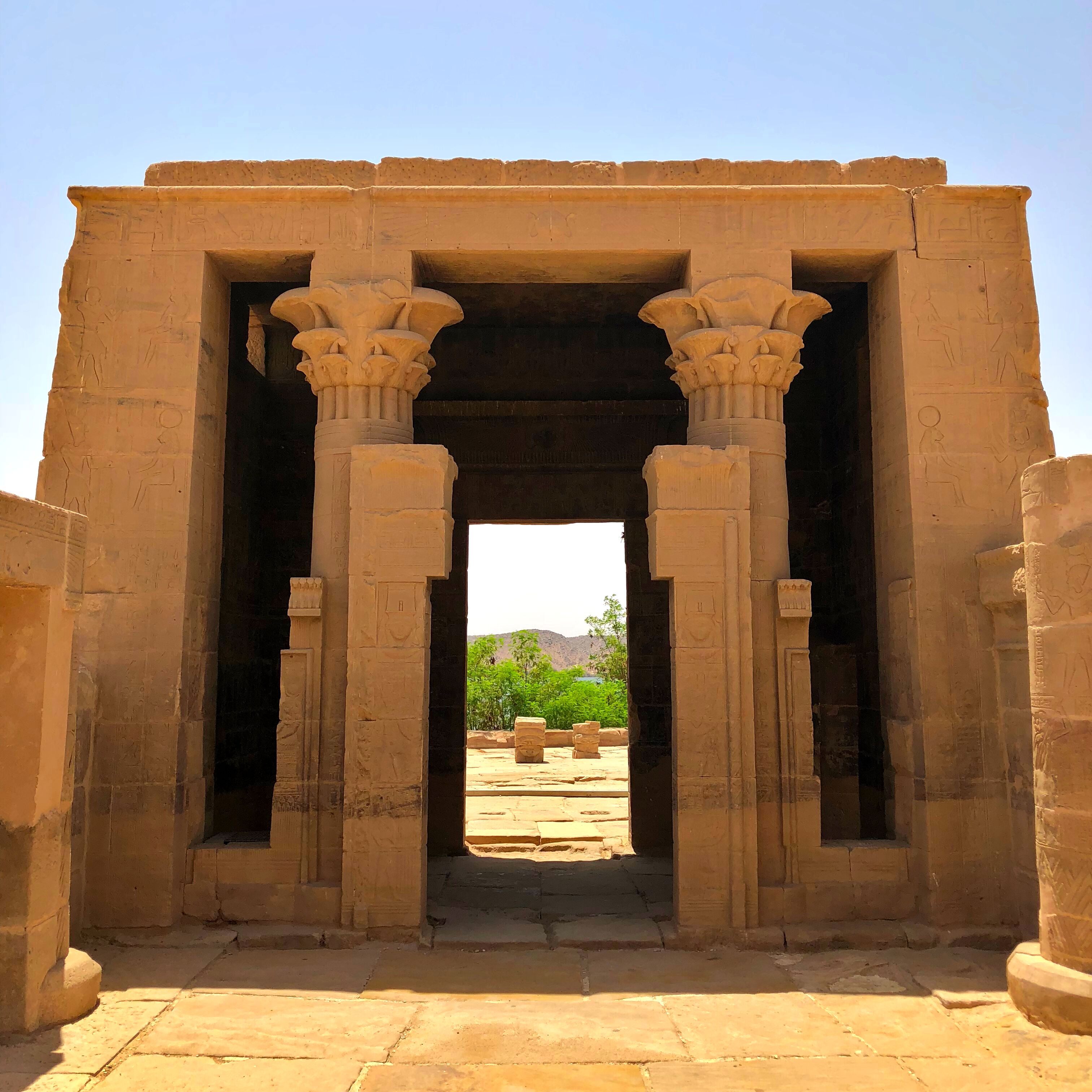 The Temple of Philae has been completely reconstructed on an island in the Nile River. Building of the Aswan dam flooded many historical sites in Egypt and to save them, they have to be removed from the water, or moved before the flooding happened. Boats can be rented in Aswan to take you to this incredible island. #History