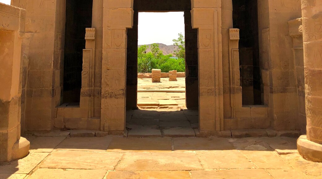 The Temple of Philae has been completely reconstructed on an island in the Nile River. Building of the Aswan dam flooded many historical sites in Egypt and to save them, they have to be removed from the water, or moved before the flooding happened. Boats can be rented in Aswan to take you to this incredible island. #History