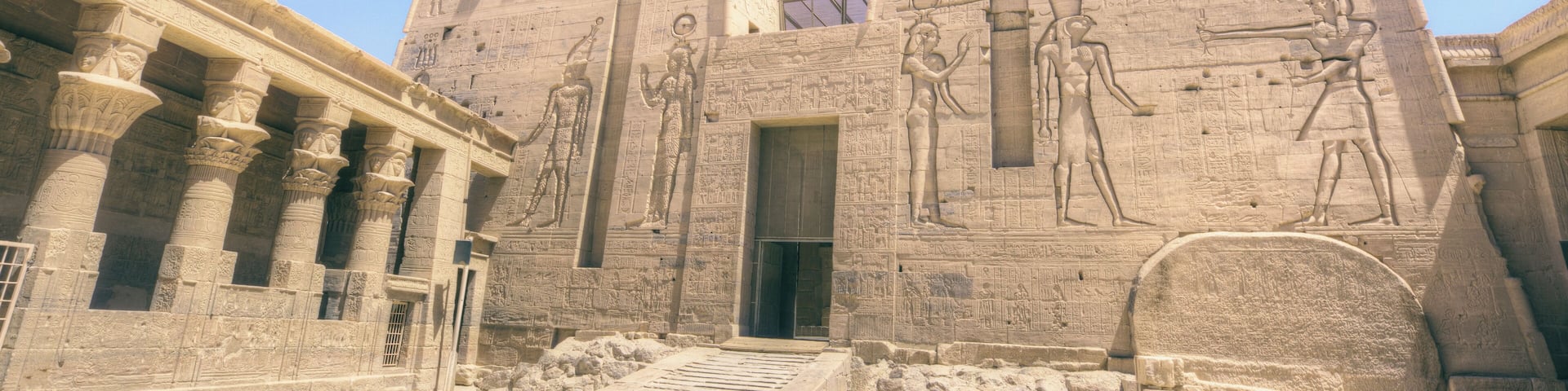 A great moment in #history! This temple in Philae once had to be dismantled and rebuilt on an island due to problems with flooding in the initial location. Seeing all the different hieroglyphics in this area truly made my time in Egypt something I will never forget.