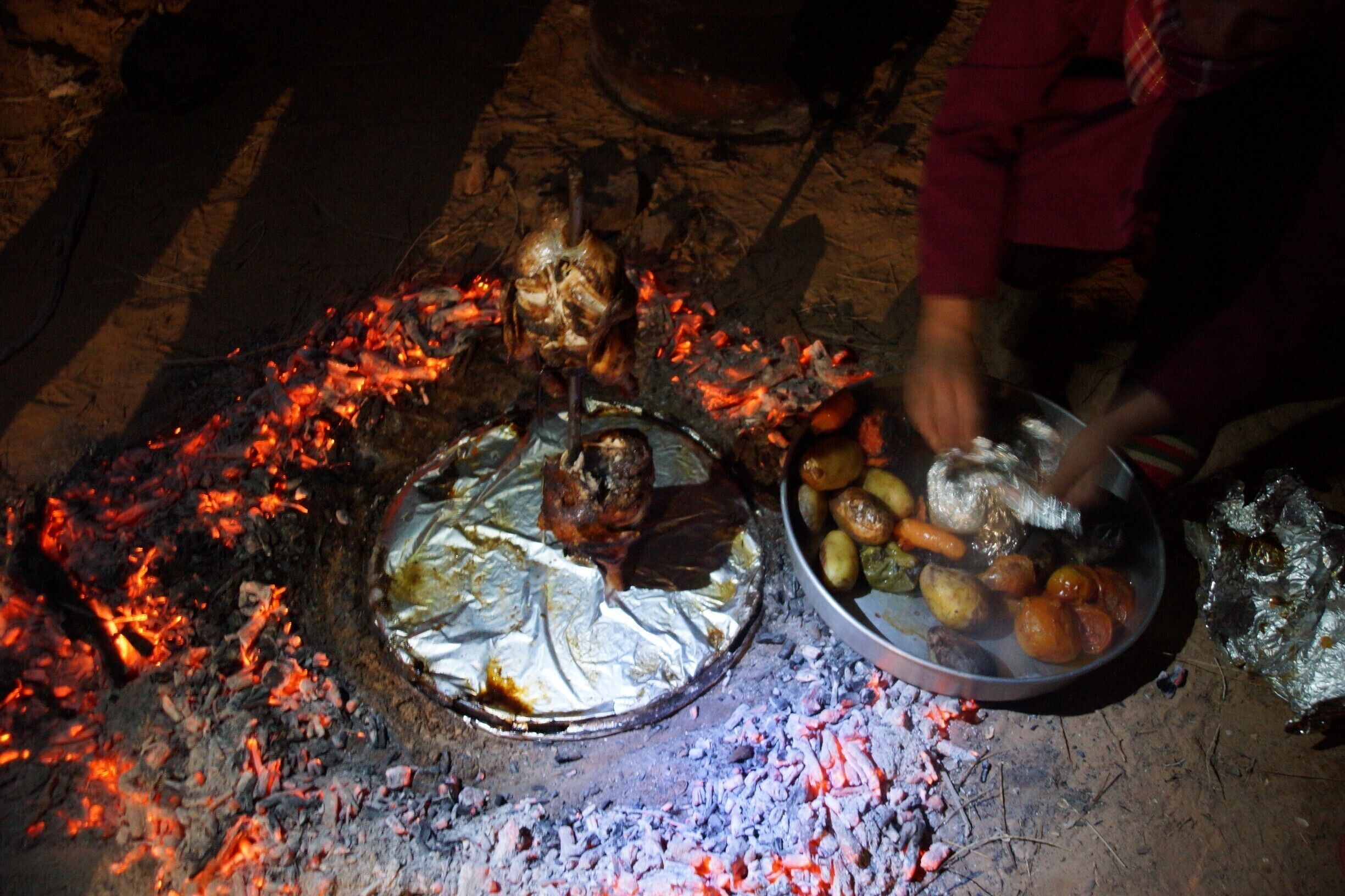 Dinner - the finished product.  Now I want chicken!