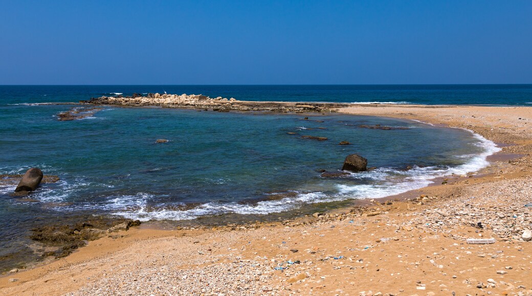 Deserted seashore, South Governorate, Tyre, Lebanon