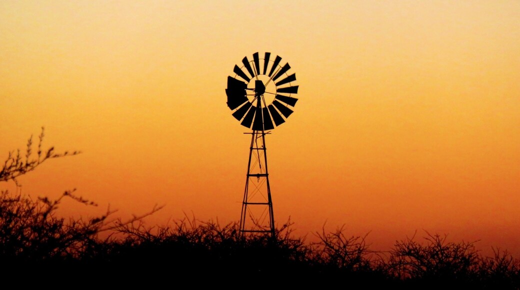 Windmill in sunset
