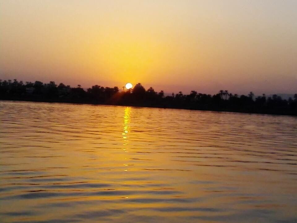 Sunset on the Nile River Egypt on the eve of my birthday August 2015. Enjoyed this sunset and remember it distinctly. Nile Felluca sunset ride! #EndlessSummer