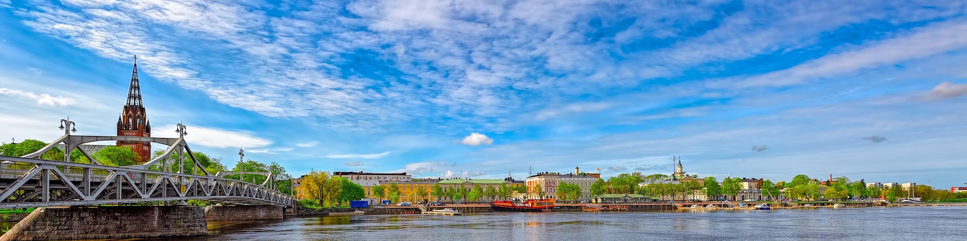 Kokemanjoki river in Pori, Finland