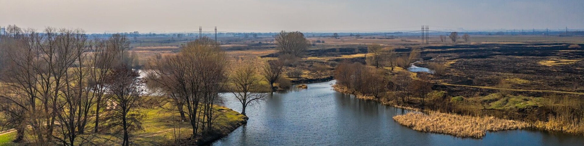 Beautiful place in Zazymye near Kyiv city.