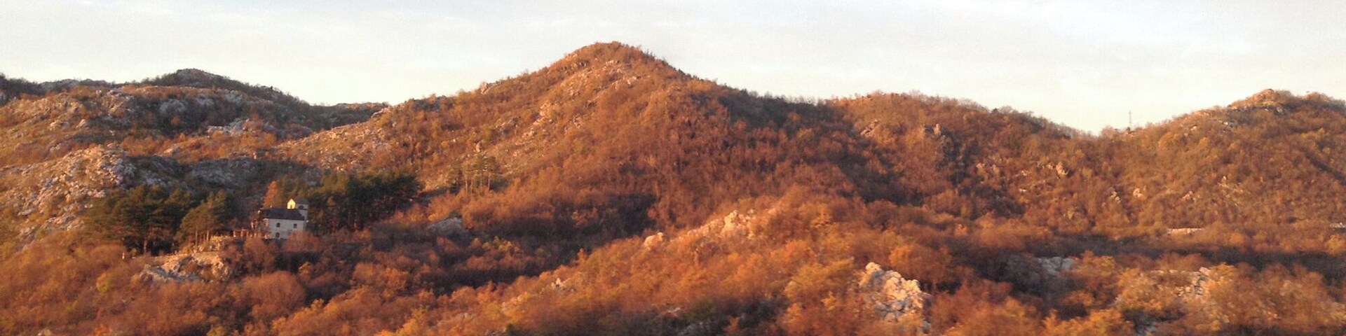 Brajići -ish, in the hills east of Budva, on a bus to Podgorica. The sunrise flushed across rolling hills dotted with farm houses, making the early-even-for-a-morning-person alarm worth every yawn and grumble.