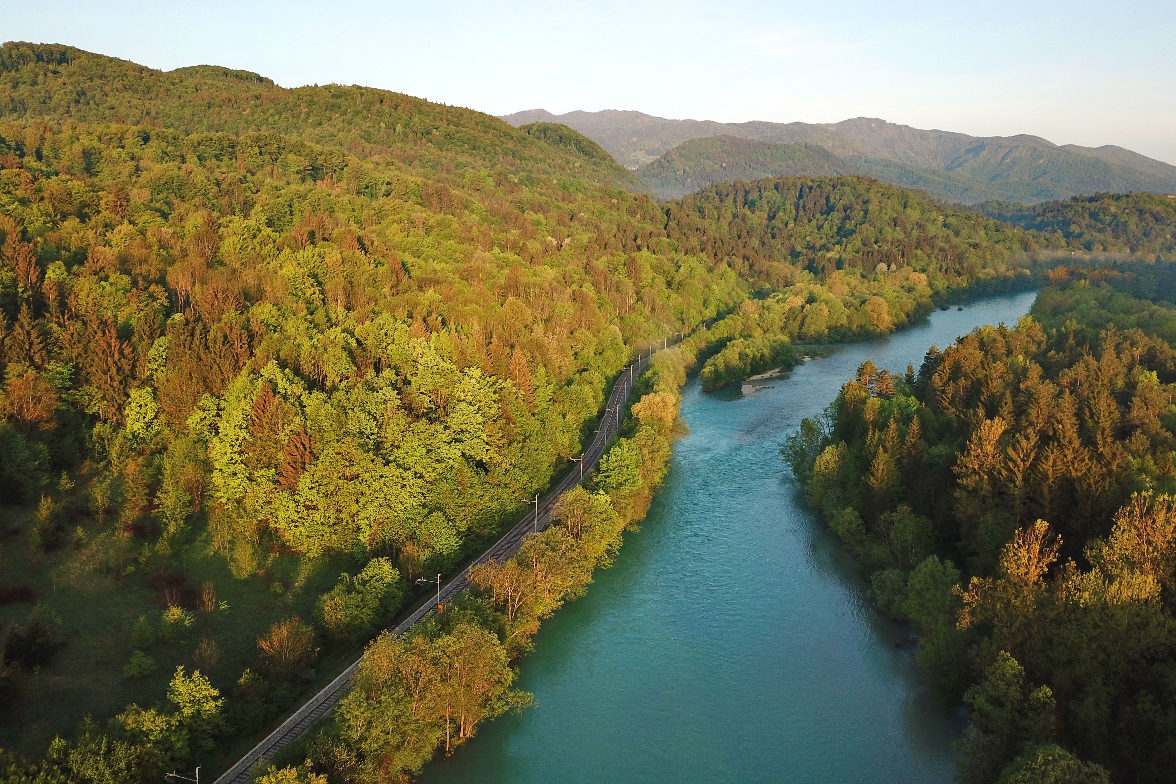 Sava River in Slovenia
