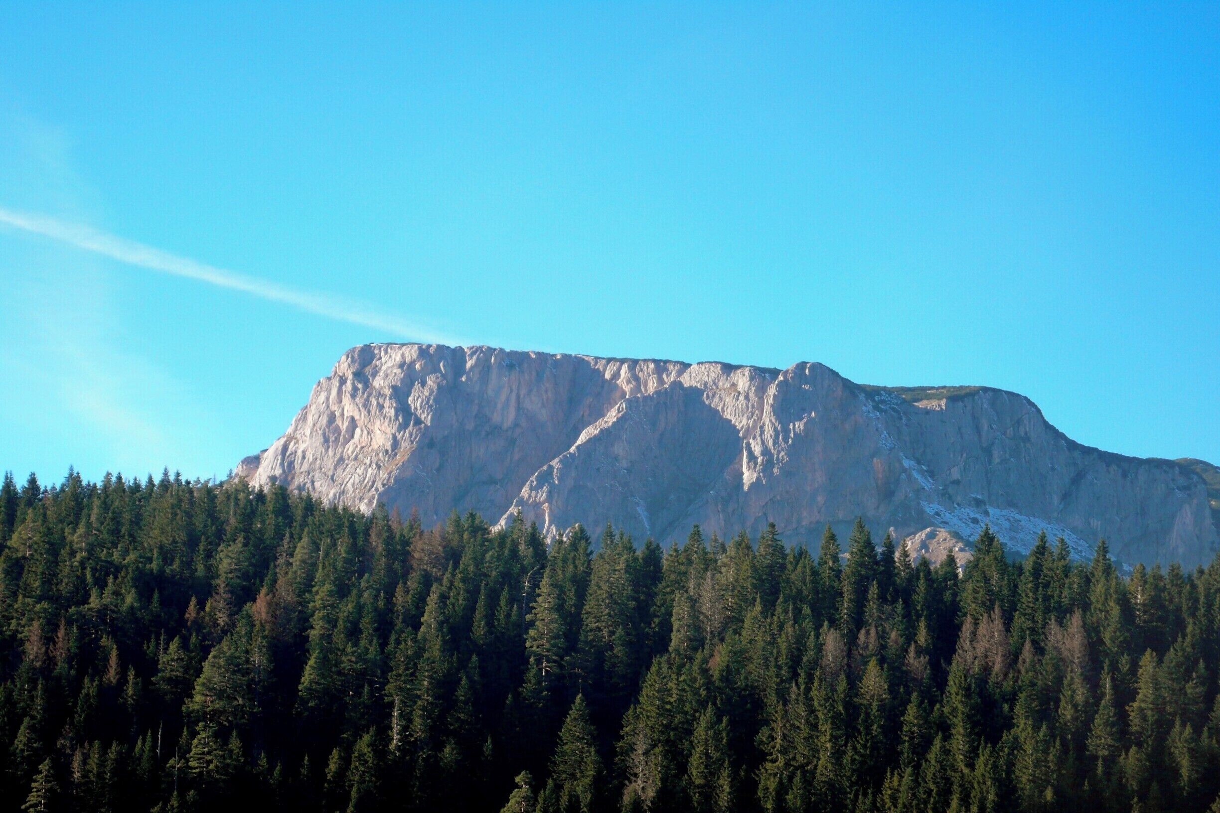 The mountain plateau rises out of the #blue in the Durmitor National Park, Montenegro.