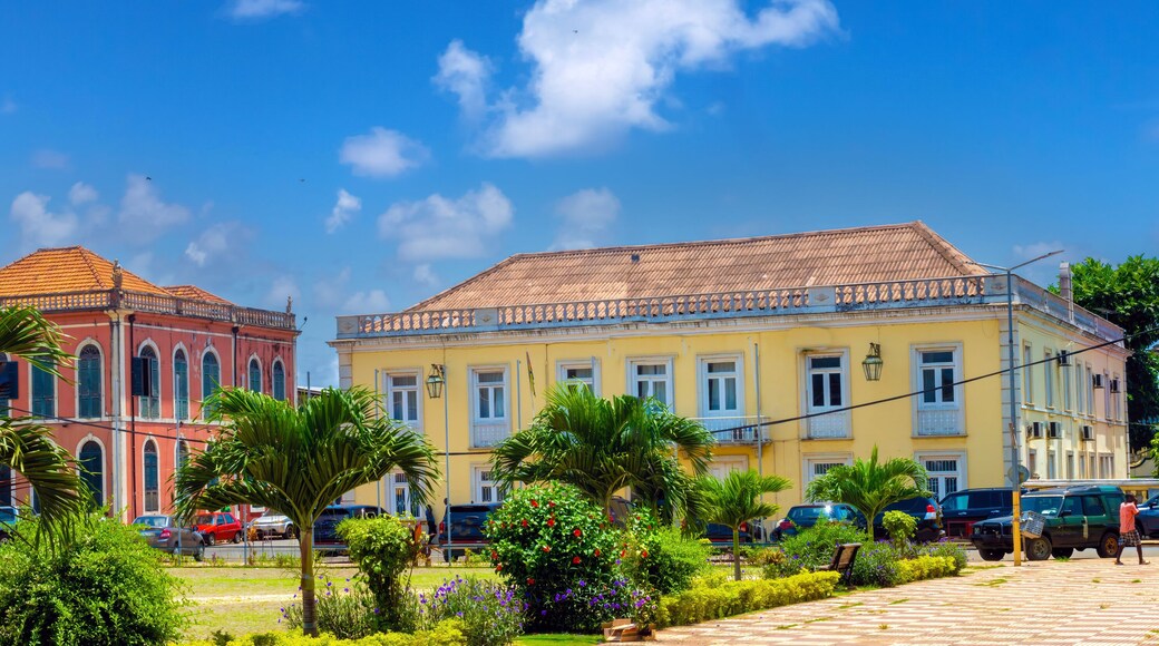 Street scenes in the old colonial district of São Tomé, São Tomé and Principe (STP), Central Africa