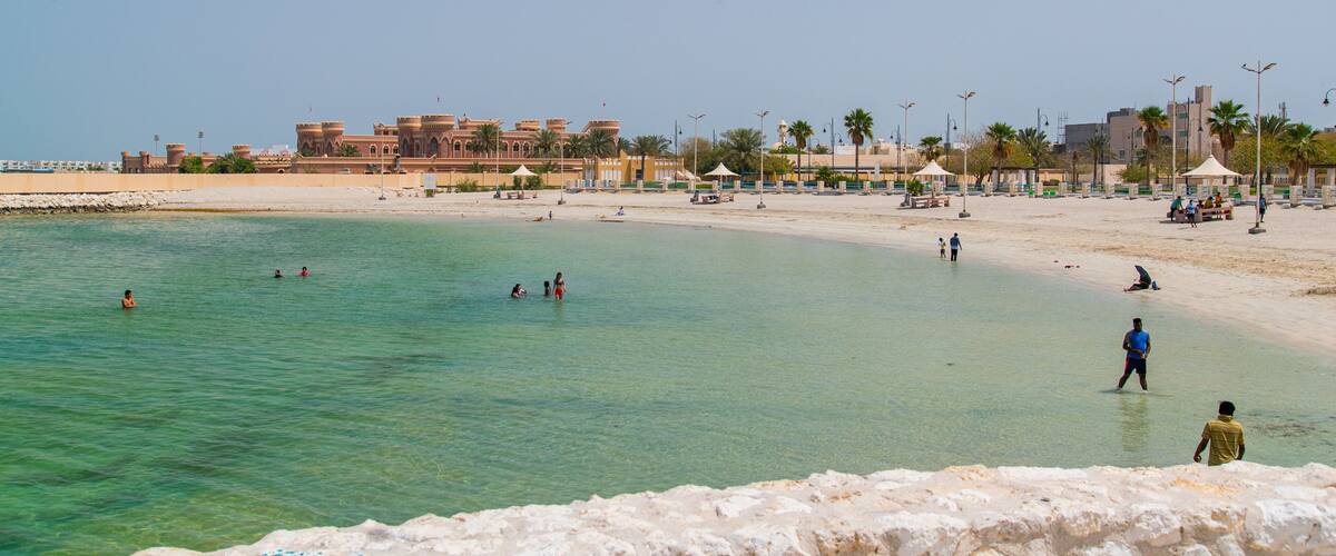 Northern Governorate showing a sandy beach, general coastal views and swimming
