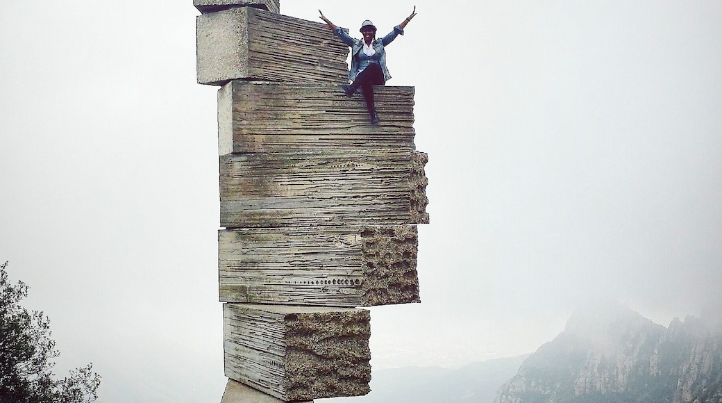 The "Stairway to Heaven" is a breath-taking monument to take a picture on. It's a day trip with trains leaving out of Barcelona to Montserrat Mountain and offers some of the most gorgeous, mountainous views. Because you're so high up, it stays foggy til about 2pm, so I recommend heading there around that time or later to get a clearer backdrop of the mountains. This picture is not as dangerous as it looks and is supported by a large platform, but your friends back home don't need to know that ;)