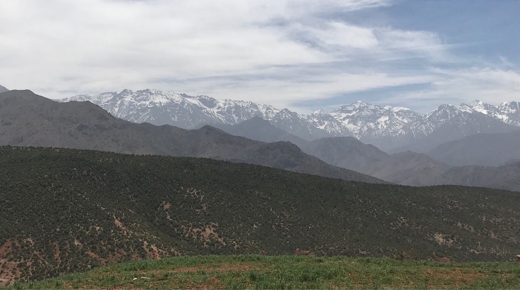 Lunch with this view was amazing an hour from Marrakech in a beautiful village with the locals !!