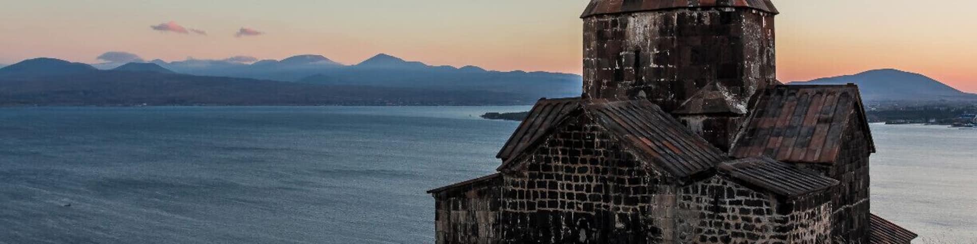 A very old Monestary overlooking Lake Sevan in Armenia