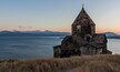A very old Monestary overlooking Lake Sevan in Armenia
