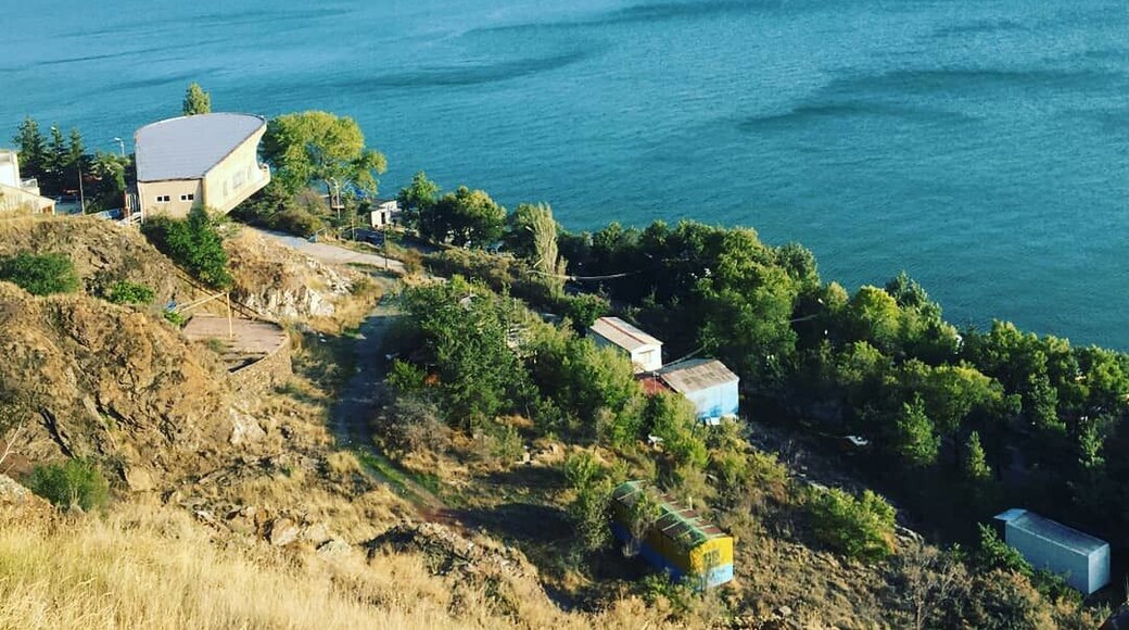 Amazing view of the Lake Sevan from top of the hill.#Adventure