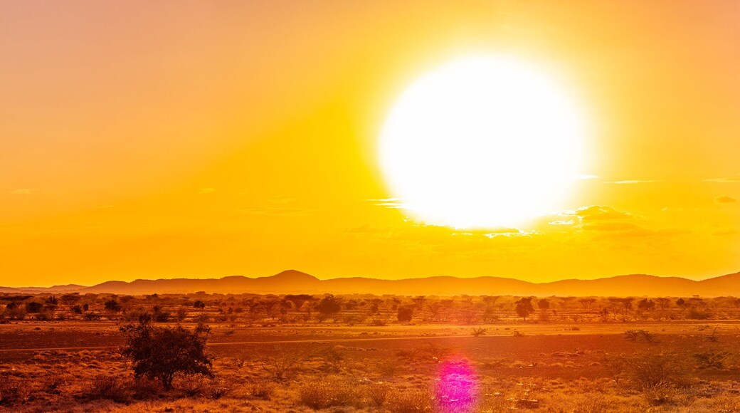 Kenya East Africa Landscapes Kalokol Lodwar Town Turkana Sunset Sunrise Highway Road Field Travels