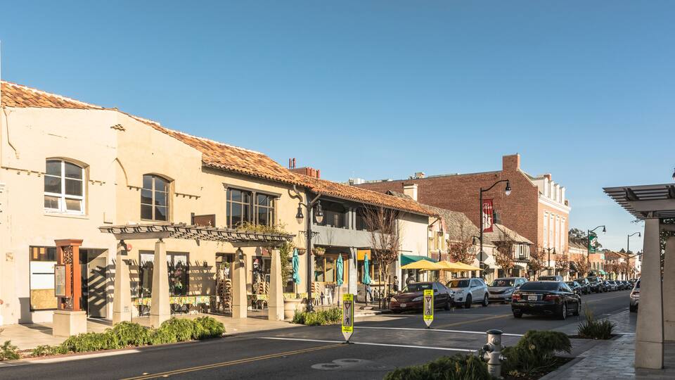 Burlingame Main Street, California