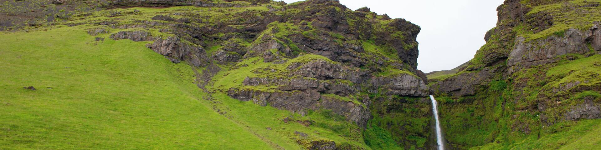 I never did find out if this waterfall had a name, and now I can't even accurately place it on the map. But I know I was there, and more importantly, NO tour buses were there! I would have loved to see Seljalandsfoss and Skogafoss, but didn't want to share the experience with coachloads of other people. This was perfect!