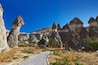 Fairy chimneys (rock formations) at Cappadocia Turkey - nature background
