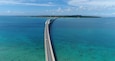 Aerial shot of irabu-ohashi bridge, miyakojima,okinawa,
Japan
