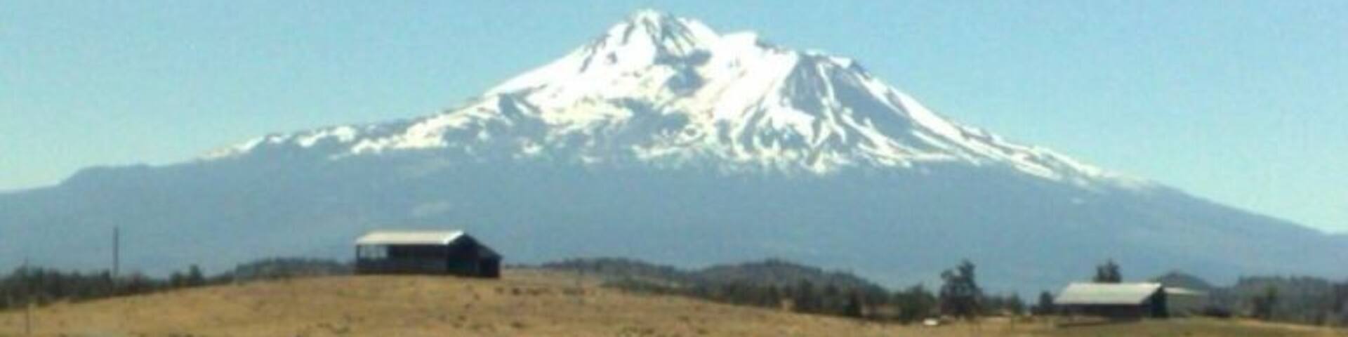 Mt. Shasta, the highest mountain in California.