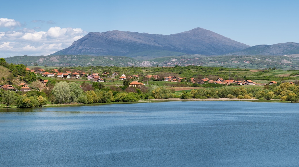 Bovan Lake and mountain Rtanj near Sokobanja in Serbia