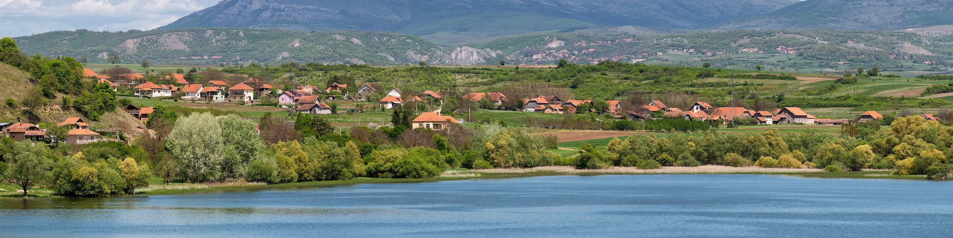 Bovan Lake and mountain Rtanj near Sokobanja in Serbia