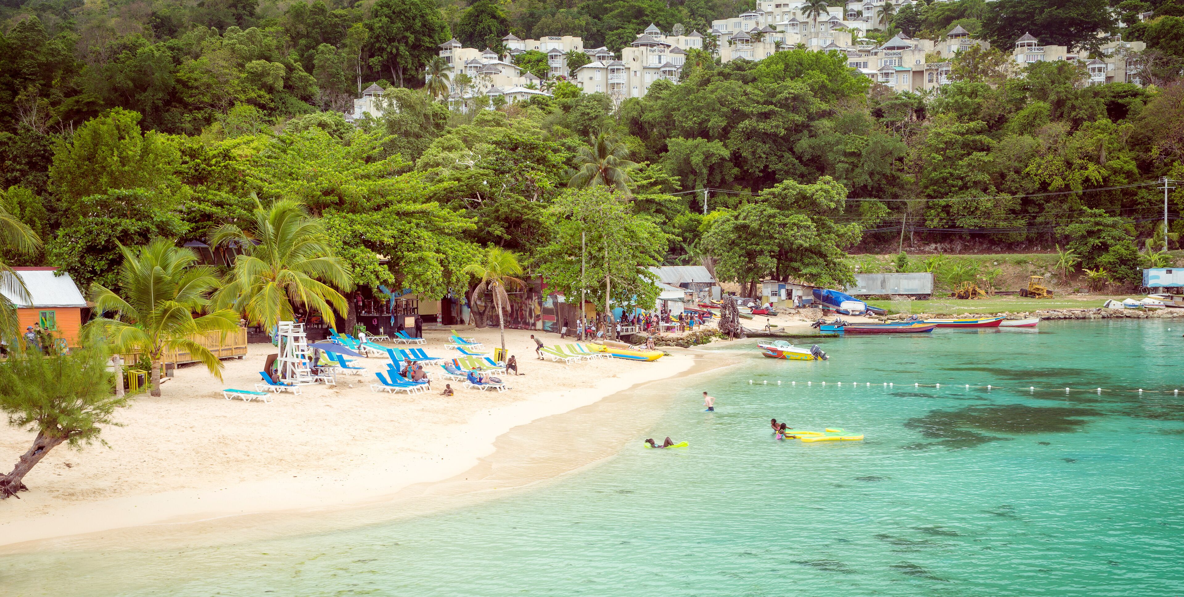Paradise beach in Ocho Rios, Jamaica