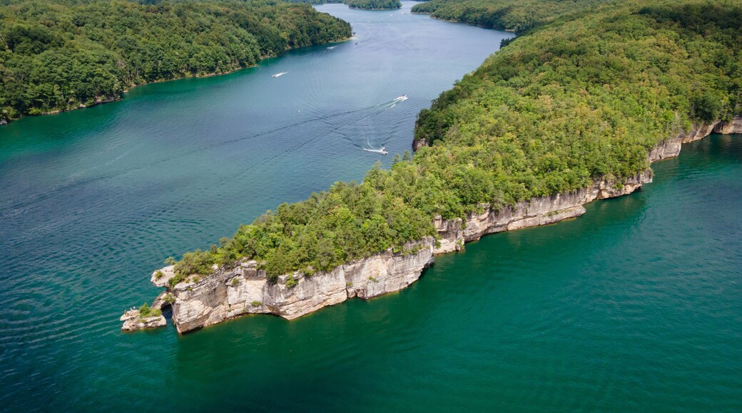 Aerial View of Long Point Peninsula at Summersville Lake, West Virginia