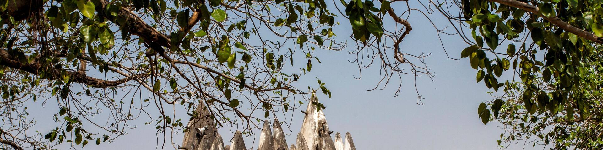 Mosque of mud and sticks of Wa in the north of Ghana