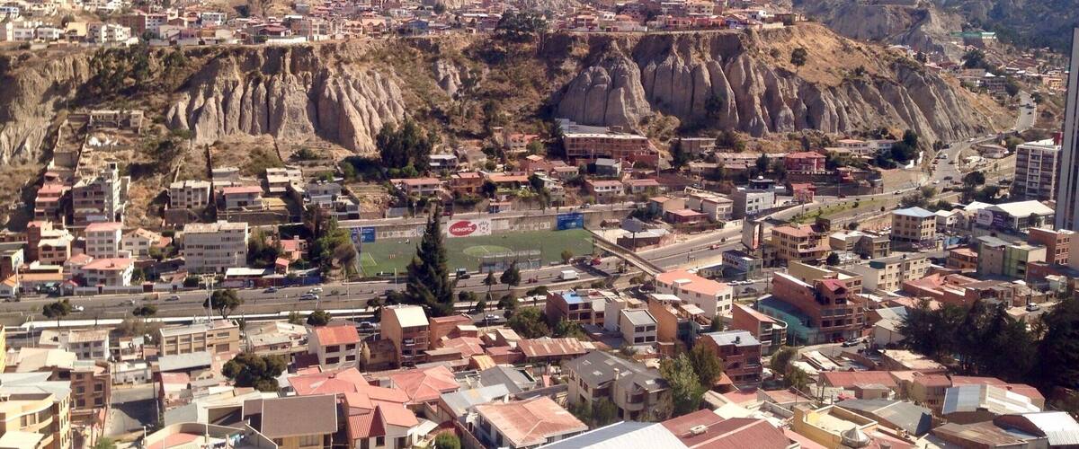 The strange landscape and cityscape of La Paz from the Teleferico - a great way to see the city for just a few Bolivianos.