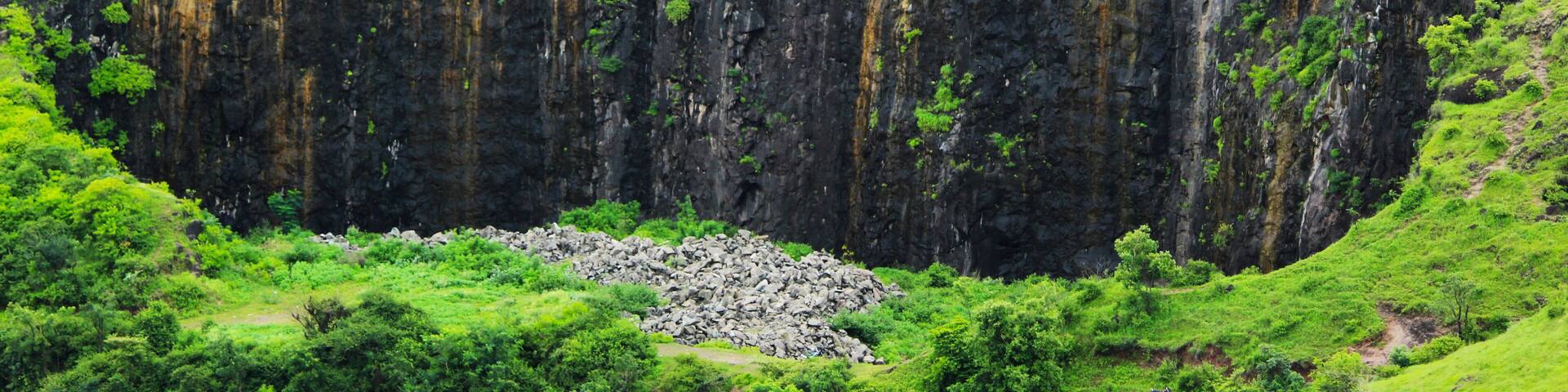 Mountain excavation, Baner, Pune, Maharashtra, India