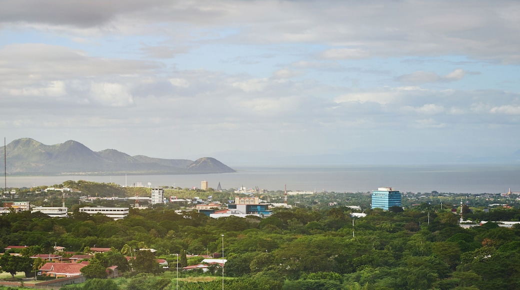 Cityscape of Managua city capital of Nicaragua