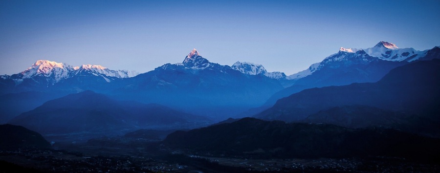 An unforgettable experience in Nepal is getting out of bed at 4.00AM to travel to the Sarangkot Viewing Platform to watch the sunrise over the Annapurna Range. 
What a majestic show these two phenomena put on as the sun kisses the tops of Himalayan Mountain peaks.