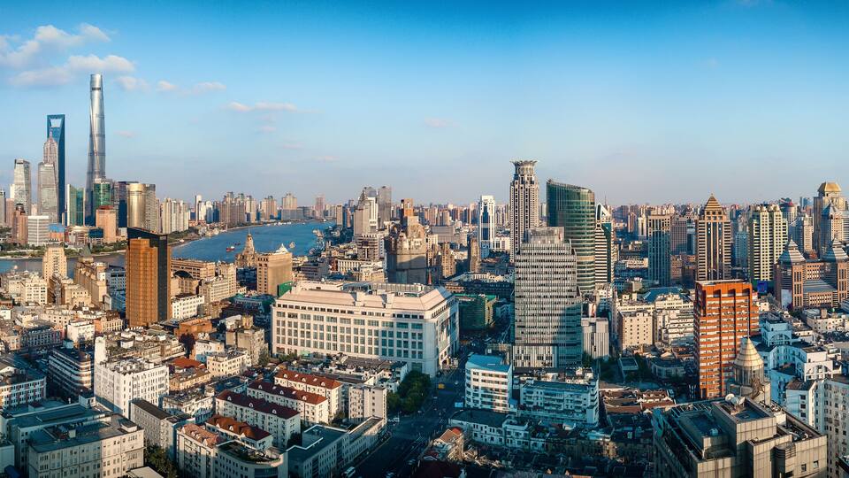 panorama of Shanghai City