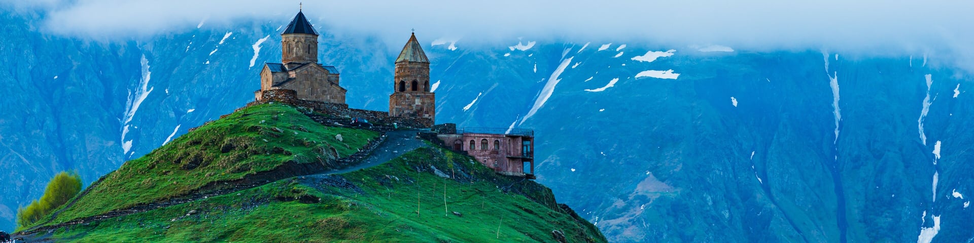 Mountains of Georgia, a beautiful landscape of mountains