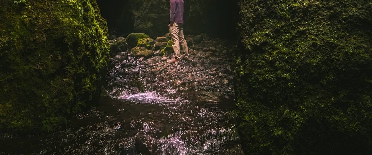 From the gravel road you don’t see much, just a dusty parking lot and a car or two. There must be something hidden in the mountains, so you stop. Tucked in plain sight, just a few miles from some of Iceland’s most famed attractions, hides a mystical canyon. With the road less taken, the real #adventure always begins.