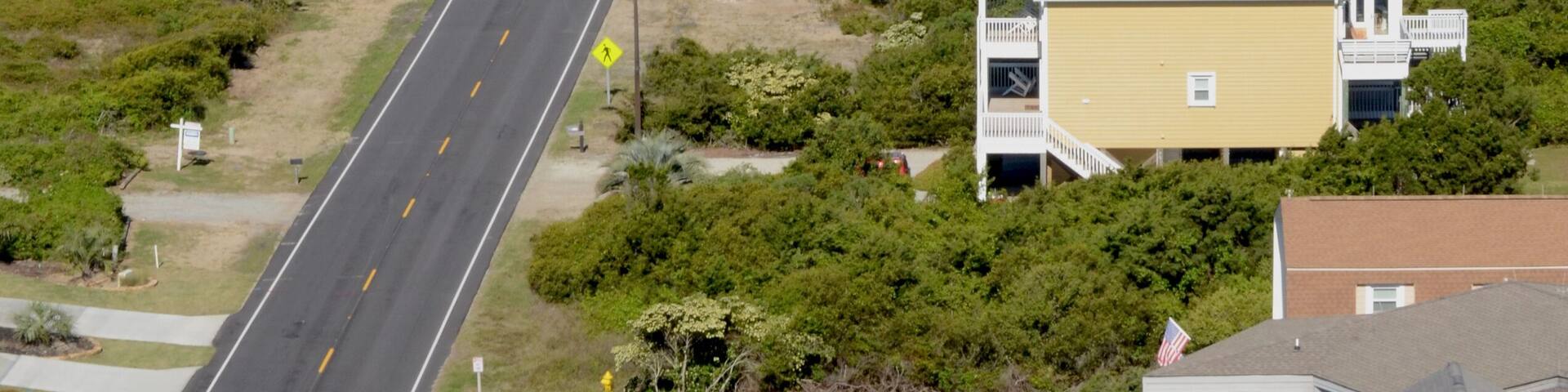 Casewell Beach line with Oak Island in the distance