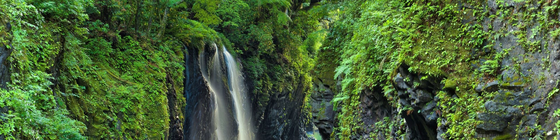 Majestic Manai Falls in Takachiho Gorge, Japan