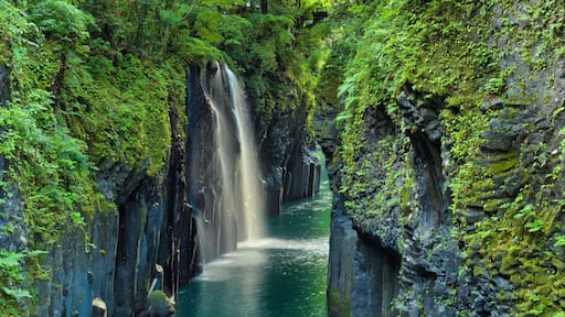 Majestic Manai Falls in Takachiho Gorge, Japan