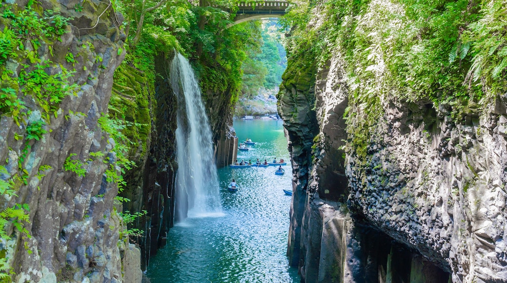 日本の人気の観光地 九州宮崎県の高千穂峡 Takachiho Gorge