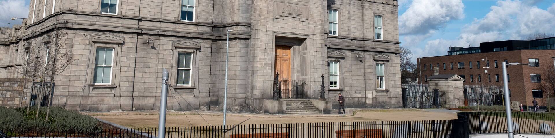 Broadstone terminus building in Dublin city centre. Dublin, Ireland. February 26, 2020