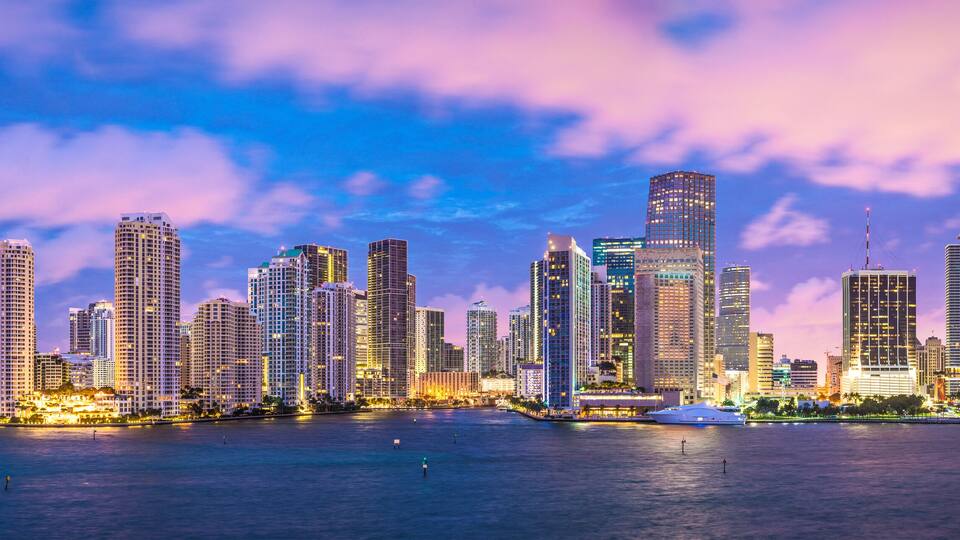 Miami, Florida Panoramic Skyline