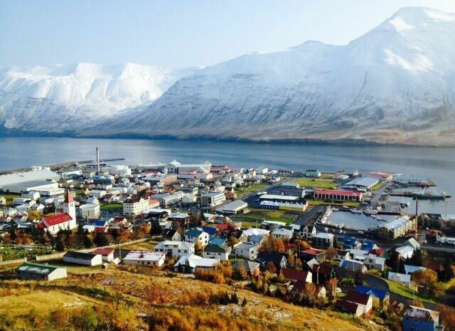 Picturesque fishing village in northern Iceland, surrounded by amazing fjords!
